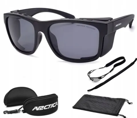 OKULARY SPORTOWE POLARYZACYJNE ARCTICA S-355 Z BOCZNYMI OSŁONAMI UV400