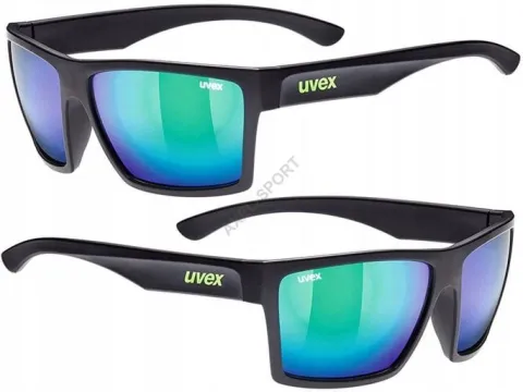 Okulary Uvex LGL 29 black mat mirror green S3