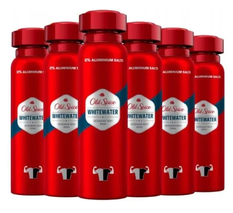 Old Spice Whitewater dezodorant spray 6 x 150ml