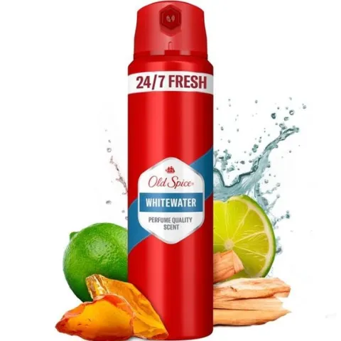 Old Spice Whitewater Dezodorant męski w sprayu, 6 x 150ml, 24h świeżości