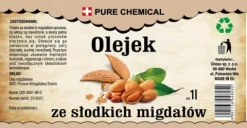 OLEJ MIGDAŁOWY ZE SŁODKICH MIGDAŁÓW + DOZOWNIK 1 litr