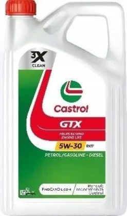 OLEJ SILNIKOWY CASTROL GTX 5W30 5L RN17