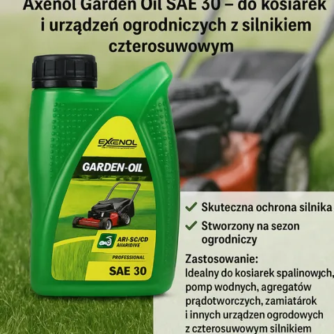 OLEJ SILNIKOWY DO KOSIARKI SPALINOWEJ 4-S 600ML AXENOL SAE30