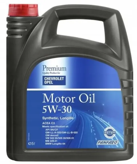 Olej silnikowy Fanfaro Premium 5 l 5W-30 5W30 5l OPEL ! FF6717-5