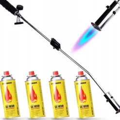 OPALARKA GAZOWA PALNIK 80cm WYPALARKA LIŚCI CHWASTÓW +4 GAZ ALPEN