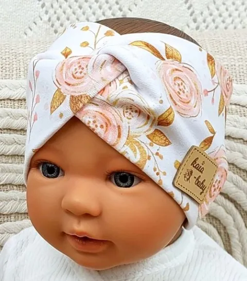 OPASKA NA GŁOWĘ USZY DLA DZIECI SZEROKA 42-44cm
