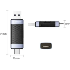 Orico Czytnik kart SD/microSD USB-A/USB-C 2.0