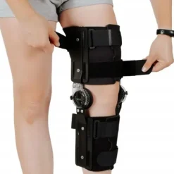 ORTEZA STAWU KOLANOWEGO STABILIZATOR KOLANA ZEGAR REGULACJA KĄTA ZGIĘCIA