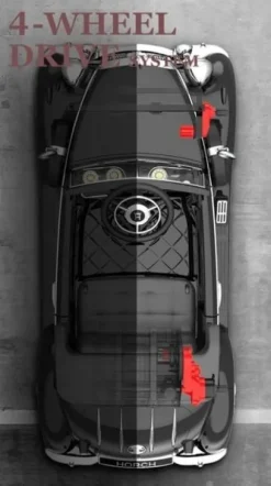ORYGINALNE AUDI HORSCH DLA DZIECKA I DLA RODZICA DO 100 KG, 4X4/JE1005