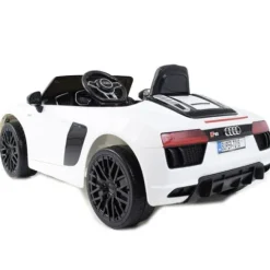 ORYGINALNE AUDI R8 SPYDER W NAJLEPSZEJ WERSJI, MIĘKKIE SIEDZENIE, PILOT 2.4 GHZ/ 2198