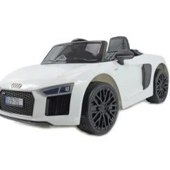ORYGINALNE AUDI R8 SPYDER W NAJLEPSZEJ WERSJI, MIĘKKIE SIEDZENIE, PILOT 2.4 GHZ/ 2198