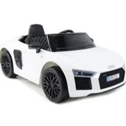 ORYGINALNE AUDI R8 SPYDER W NAJLEPSZEJ WERSJI, MIĘKKIE SIEDZENIE, PILOT 2.4 GHZ/ 2198