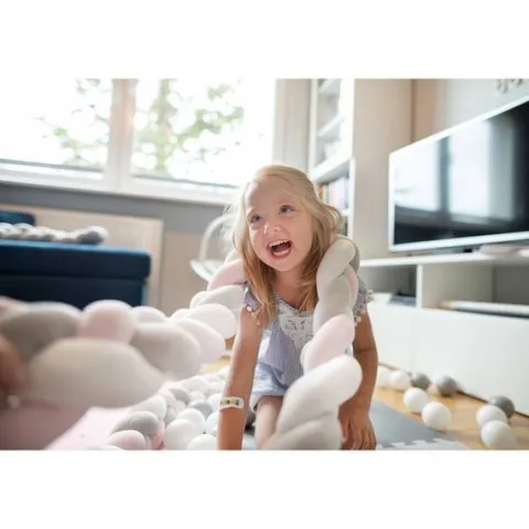 Otulacz do łóżeczka Ricokids 3m - miętowo-różowo-fioletowy