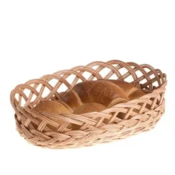 Owalna taca wiklinowa na chleb 38x29 H11 cm
