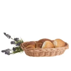 Owalna taca wiklinowa na pieczywo 30x20 H7 cm