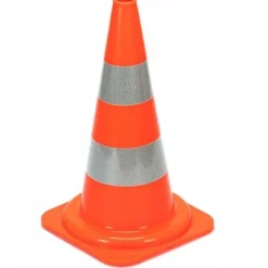 Pachołek drogowy słupek ostrzegawczy odblaskowy miękki elastyczny pcv 50 cm