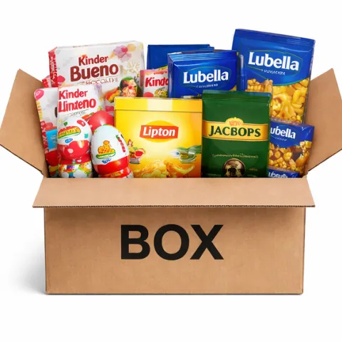 Paczka niespodzianka BOX z słodyczami +30% wiecej produktów