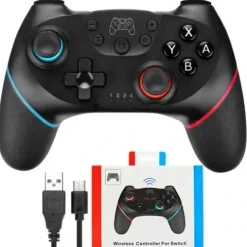 PAD do NINTENDO SWITCH PC BEZPRZEWODOWY Joystick Kontroler + KABEL USB