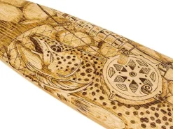 Pagaj John Paddle Beavertail Ozdoba Wypalany 110 cm - Fishing Time 110 cm