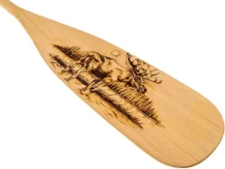 Pagaj John Paddle Beavertail Ozdoba Wypalany 110 cm - Moose 110 cm