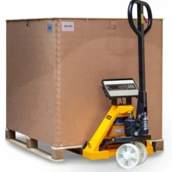 PALECIAK WÓZEK PALETOWY Z DOKŁADNĄ WAGĄ CYFROWĄ 2500kg 1150mm POWYSTAWOWY