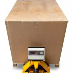 PALECIAK WÓZEK PALETOWY Z DOKŁADNĄ WAGĄ CYFROWĄ 2500kg 1150mm POWYSTAWOWY
