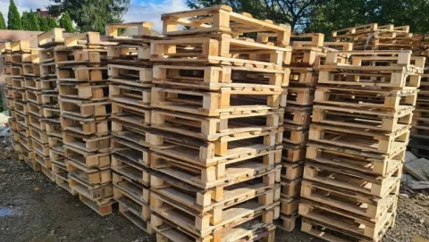 Paleta 80x60 drewniana do transportu nowa półpaleta połówka palety
