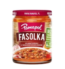 Pamapol Fasolka po bretońsku z wędzonym boczkiem 500 ml