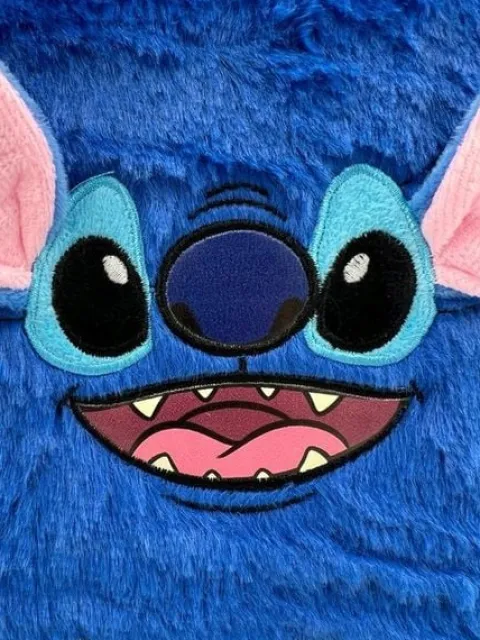 PAMIĘTNIK PLUSZOWY STICH Paso Lilo i Stitch Disney niebieski z kłódką