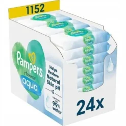 Pampers Harmonie Aqua Chusteczki nawilżane, dla noworodków 24x48 szt.
