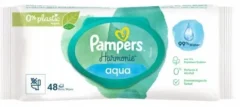 PAMPERS Harmonie AQUA Chusteczki nawilżane dla dzieci op. 9x48 szt
