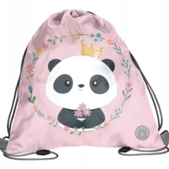 PANDA SZKOLNY TORNISTER ZESTAW 5w1 DLA DZIEWCZYNEK MIŚ PANDA PASO