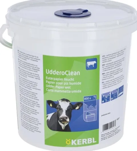 Papier do wymion w wiadrze Uddero Clean, 20 x 20 cm, 800 szt., Kerbl