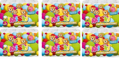 Papier toaletowy 24R MIŚKI 2W MIX - 144 Rolki