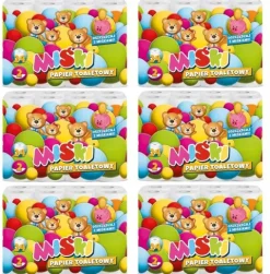 Papier toaletowy 24R MIŚKI 2W MIX - 144 Rolki