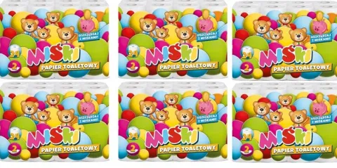 Papier toaletowy 24R MIŚKI 2W MIX - 144 Rolki