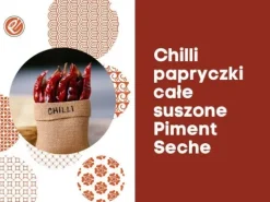 Papryka chilli całe suszone czerwone bez ogonków hot Tajlandia red dried piment seche 57g