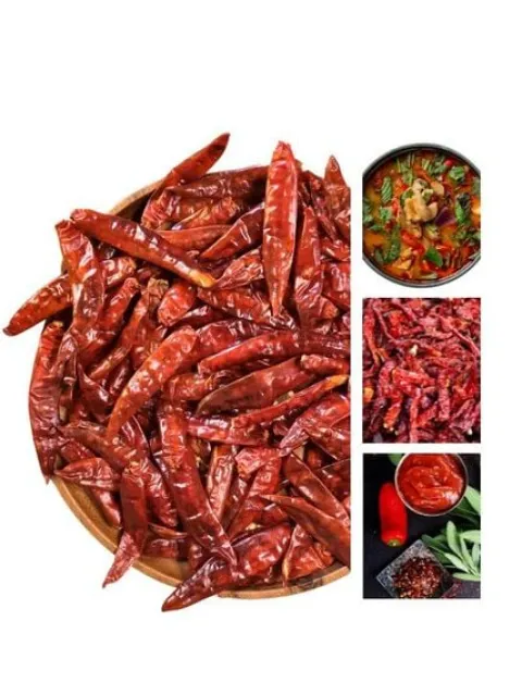Papryka chilli całe suszone czerwone bez ogonków hot Tajlandia red dried piment seche 57g