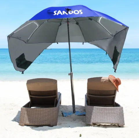 Parasol namiot plażowy samorozkładający uv wędkarski z podłogą duży xxl