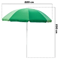 Parasol ogrodowy 240cm z podstawą okrągły zestaw