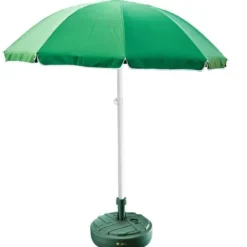 Parasol ogrodowy 240cm z podstawą okrągły zestaw