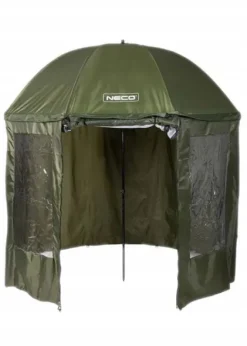 PARASOL WĘDKARSKI Z MOSKITIERĄ NECO PRO 250CM GUMOWANE SZWY