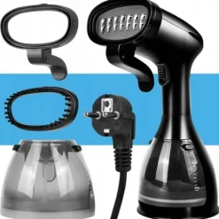 PAROWNICA DO UBRAŃ ŻELAZKO PAROWE STEAMER PAROWY ZESTAW AKCESORIA KLIPS 7w1