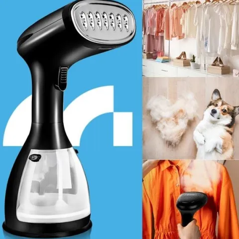 PAROWNICA DO UBRAŃ ŻELAZKO PAROWE STEAMER PAROWY ZESTAW AKCESORIA KLIPS 7w1