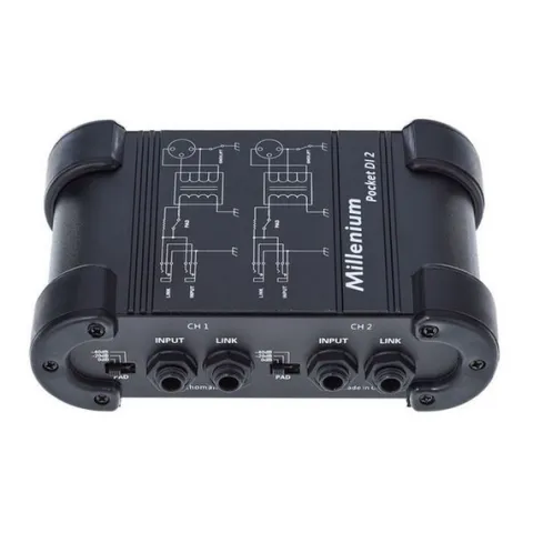 Pasywny 2-kanałowy moduł DI Box Dual/Mono Millenium Pocket DI 2