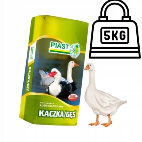 Pasza Kaczka Gęś 1G Piast Pasze Dla Kaczek i Gęsi Zerówka Jedynka 5kg