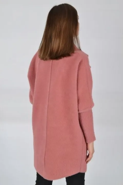 Płaszczyk damski ALPAKA oversize MODEL MNIEJSZY