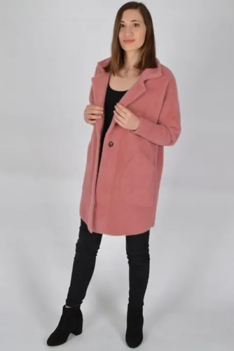 Płaszczyk damski ALPAKA oversize MODEL MNIEJSZY