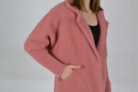 Płaszczyk damski ALPAKA oversize MODEL MNIEJSZY