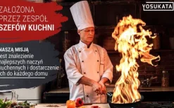 Patelnia wok azjatycka 36 cm czarna – stal węglowa, na gaz, okrągłe dno, BB